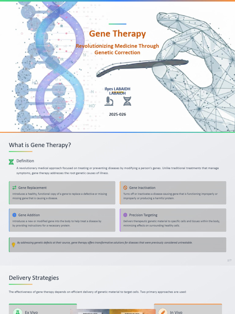 Gene Therapy - Revolutionizing Medicine Through Genetic Correction ...