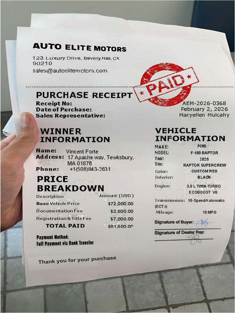 Purchase Receipt 2 | PDF