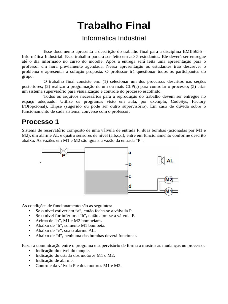 Trabalho Final | PDF | Motores