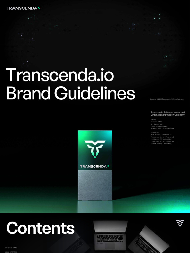 Transcenda - Io Brand Guidelines | PDF | Brand | Innovation