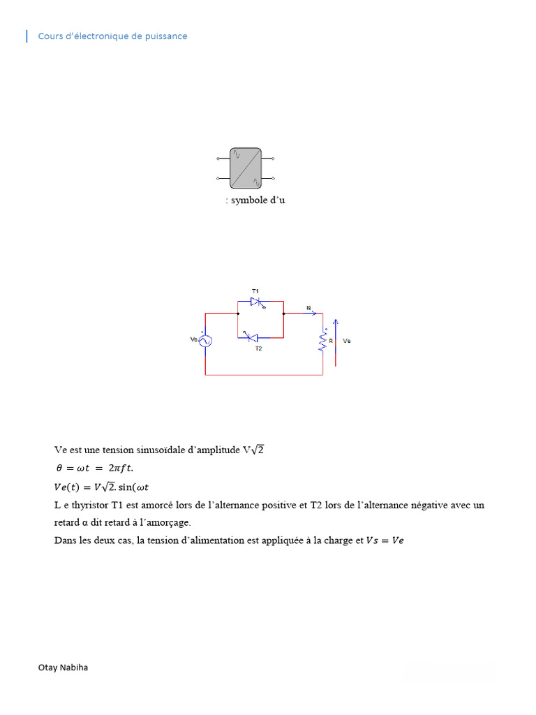 Chapitre 3 - Gradateur | PDF | Biens manufacturés | Ingénierie électronique