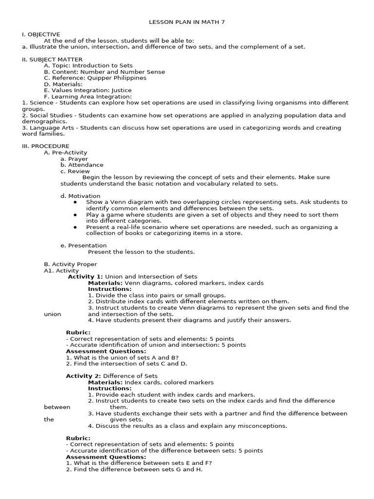 Lesson Plan 1 | PDF | Human Communication | Cognitive Science