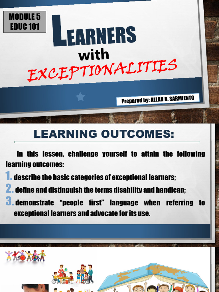 Learner With Exceptionalities | PDF | Disability | Learning