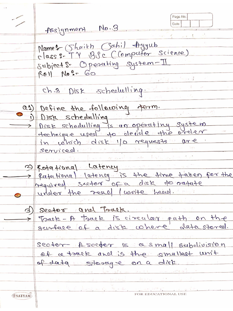 OS Assignment No3 | PDF