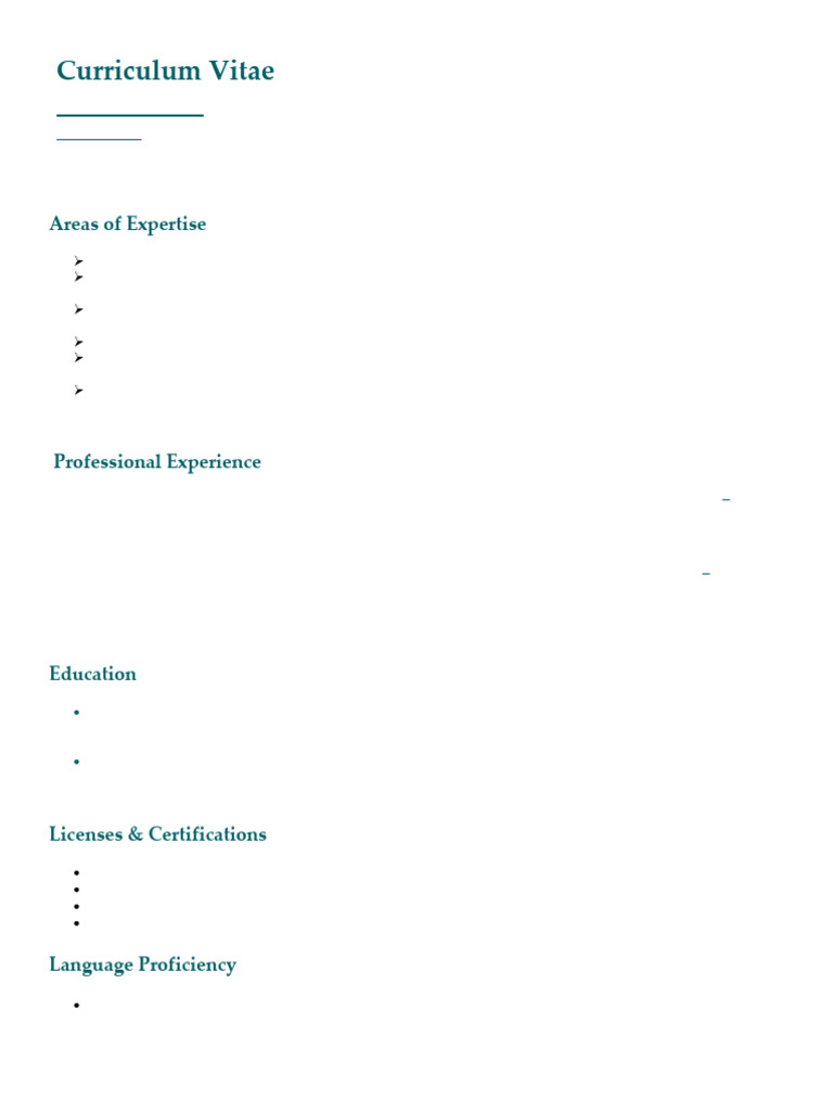 Curriculum Vitae | PDF