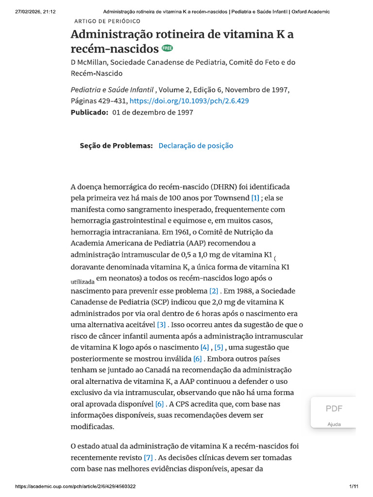 Vitamina K | PDF