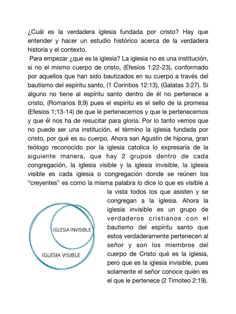 La iglesia de jesucristo | PDF | Iglesia cristiana | Cristo (título)