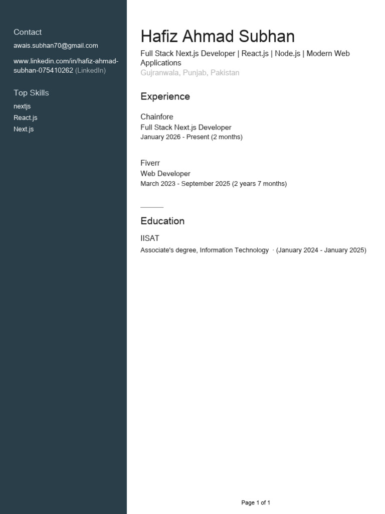 Profile | PDF