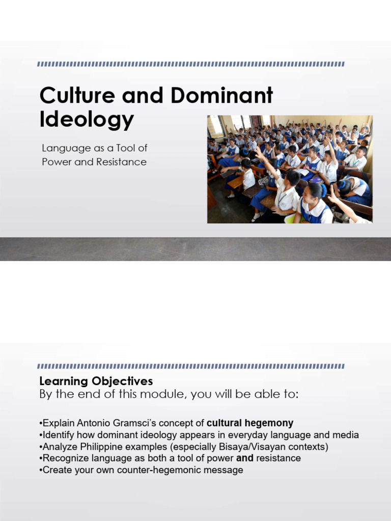 Culture and Dominant Ideology PDF | PDF | Human Communication | Ideologies