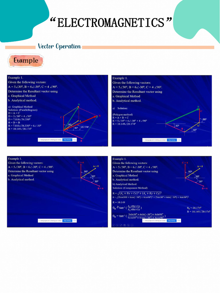 Electromagnetics Prelim Notes | PDF | Euclidean Vector | Cartesian ...