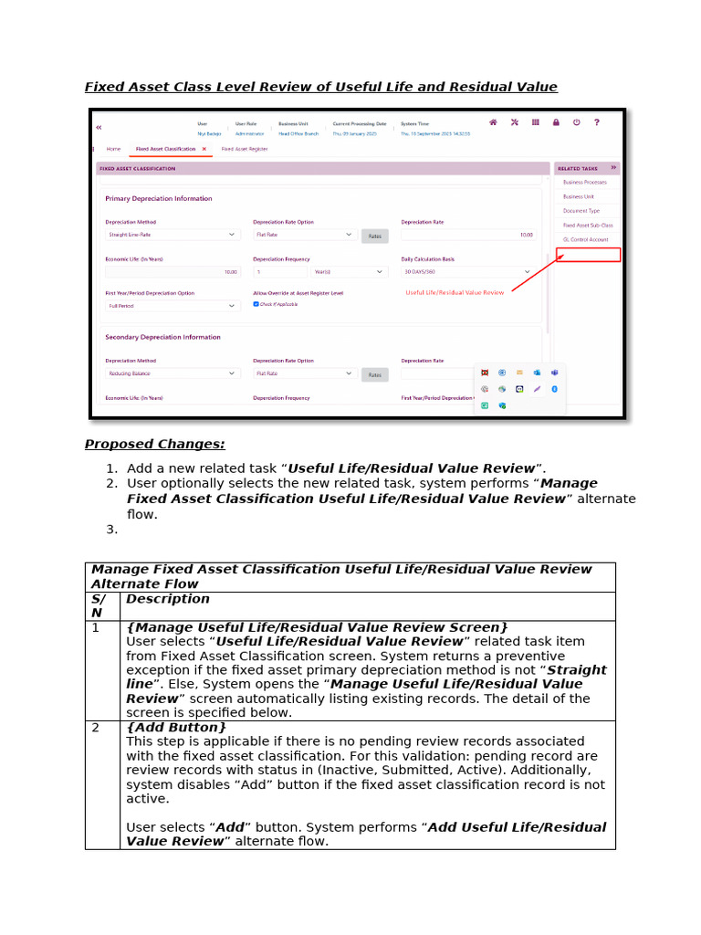 Fixed Asset Classification Useful Life and Residual Value Review | PDF ...