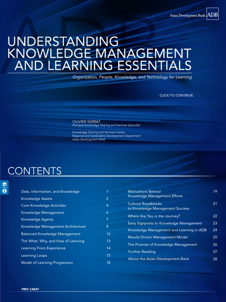 Understanding Knowledge Management and Learning Essentials (For ...