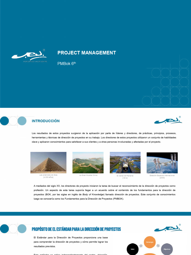 Clase N°5 PMBOK 6ta Edición | PDF | Gestión de proyectos | Léxico