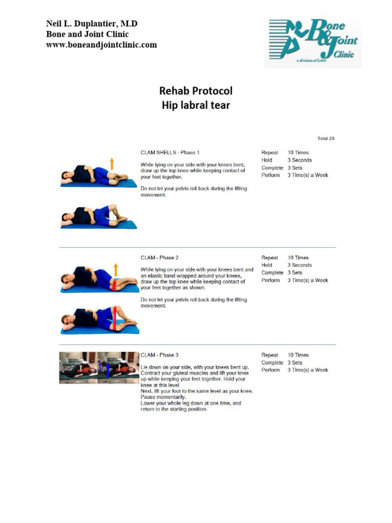 Hip Labral Tear | PDF