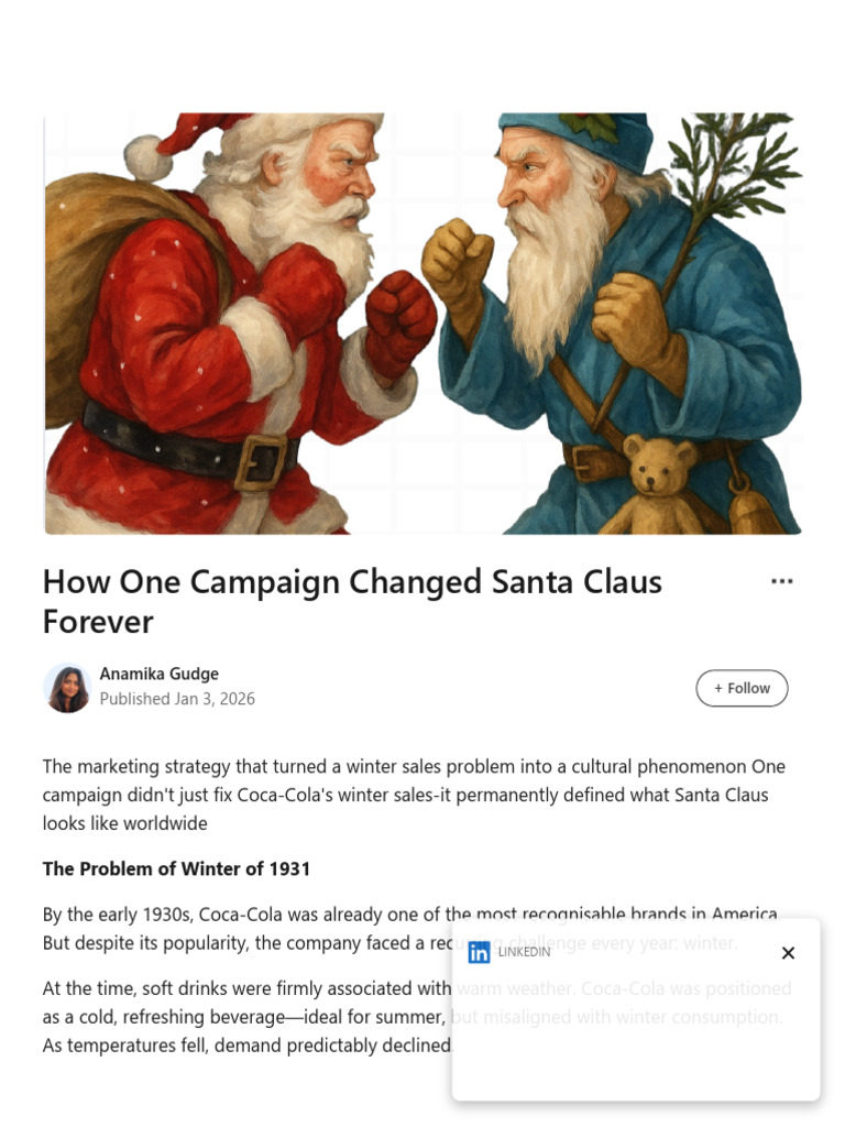 How One Campaign Changed Santa Claus Forever | PDF | Santa Claus | Coca ...