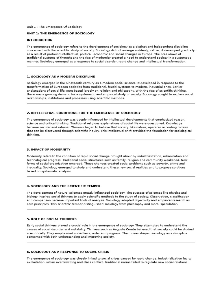 Sociology 1ST Sem | PDF | Cost Of Living | Sociology