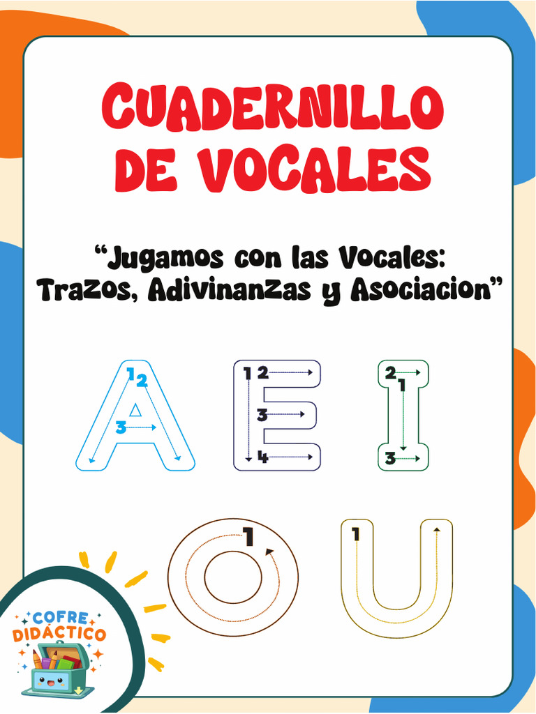 Cuadernillo de Vocales - Cofre Didáctico | PDF