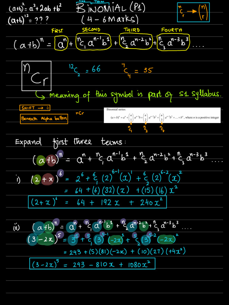 P1 Binomial Expansion | PDF
