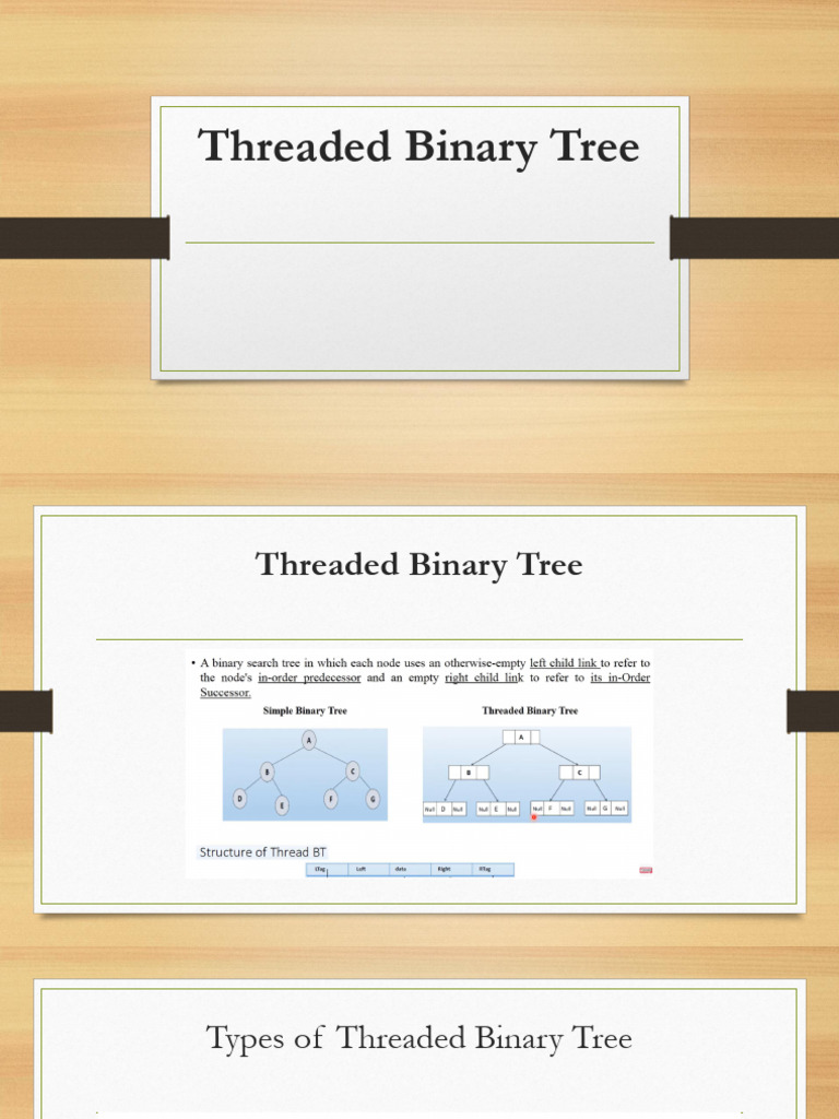 Threaded Binary Tree | PDF