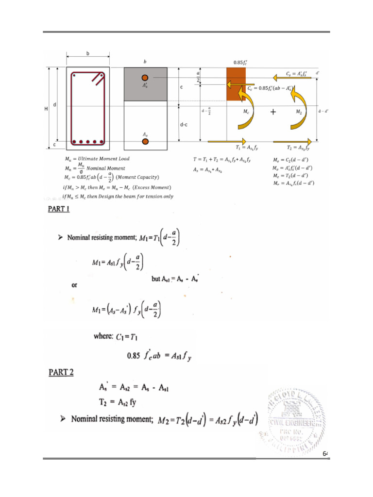 Usd - Design of Beams - Doubly Reinforced Beam | PDF | Reinforced ...