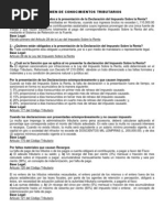 Examen de Conocimientos Tributarios