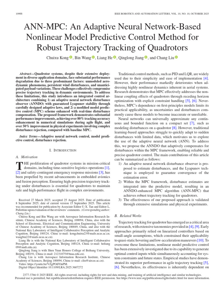 ANN-MPC An Adaptive Neural Network-Based Nonlinear Model Predictive ...