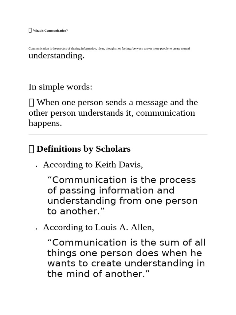 Communication | PDF