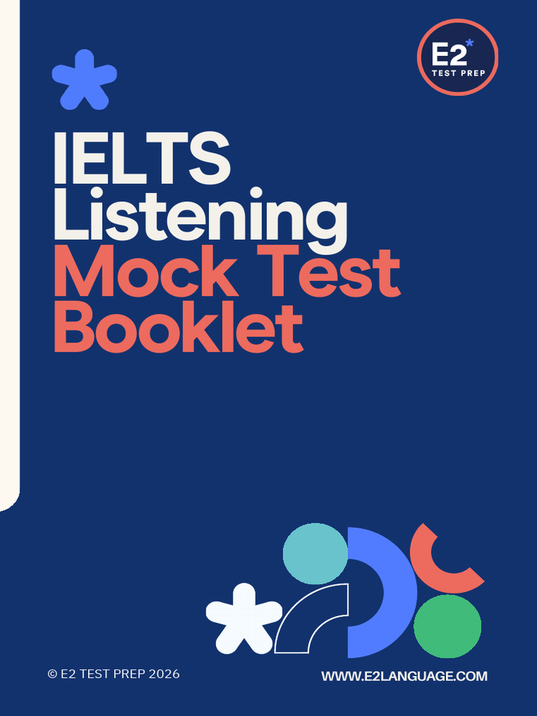 IELTS Listening Mock Test Booklet 1 Feb 2026 | PDF
