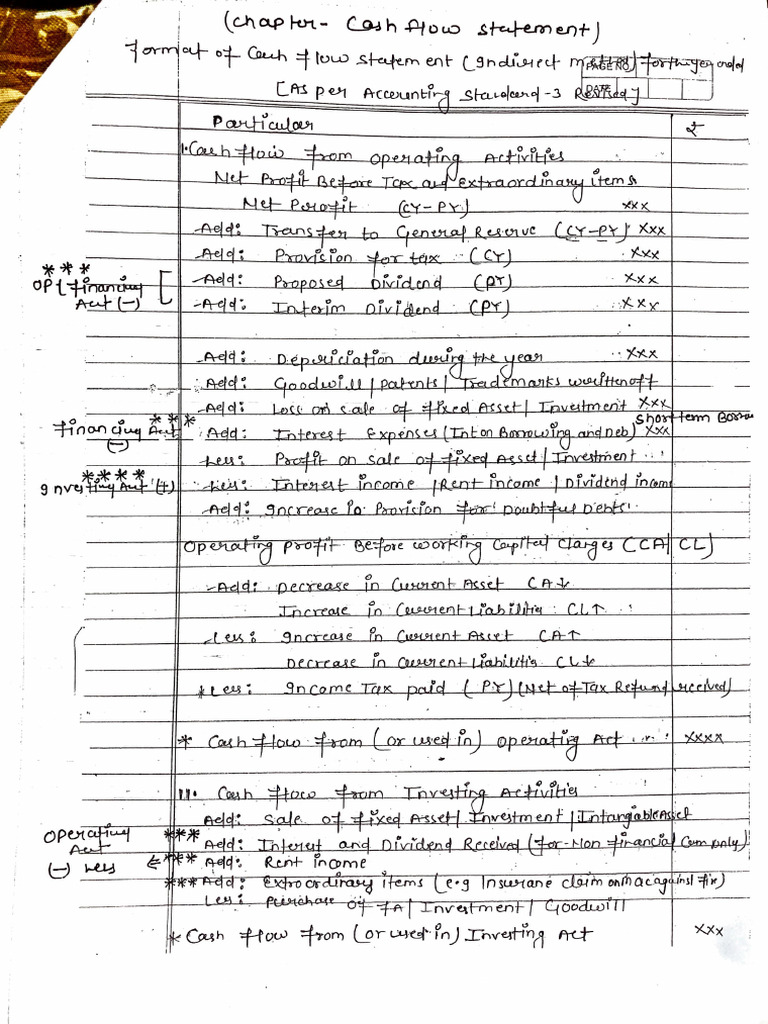 Cash Flow Statement | PDF