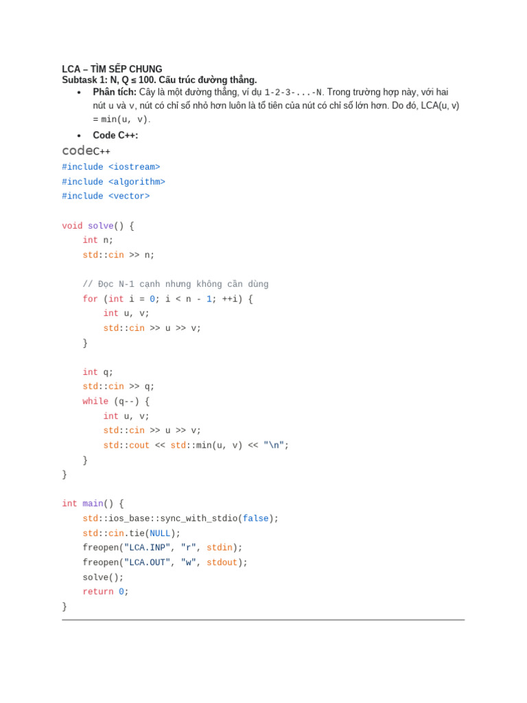 LCA Solution | PDF