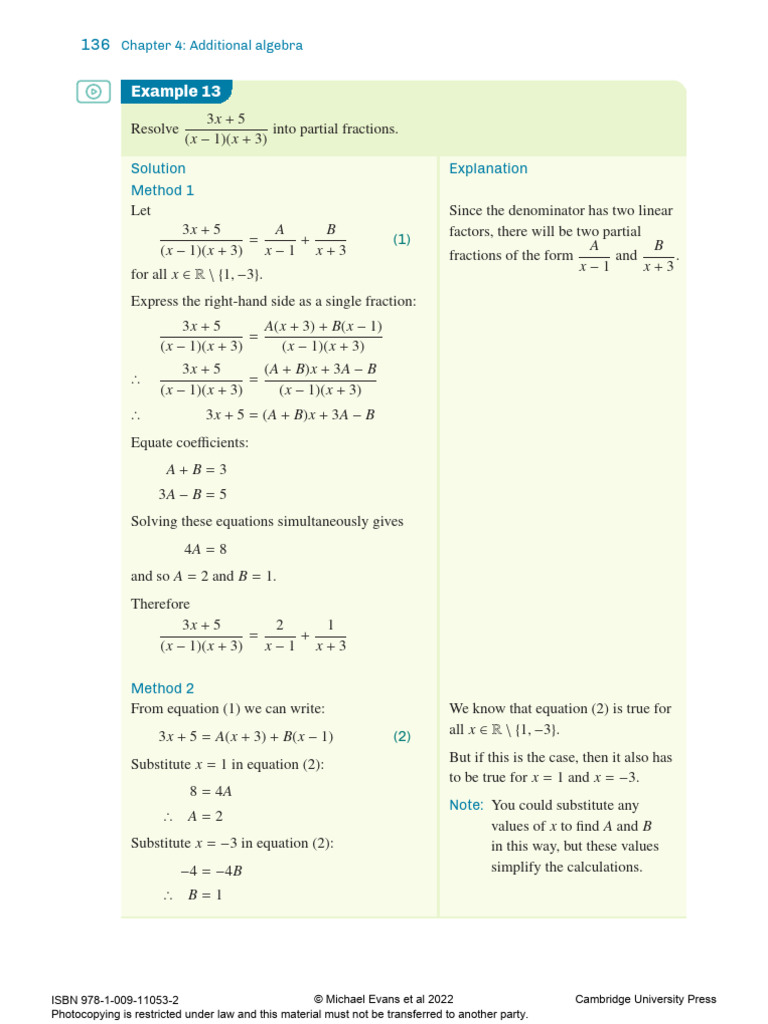Example 13: Solution Explanation Method 1 | PDF | Quadratic Equation ...