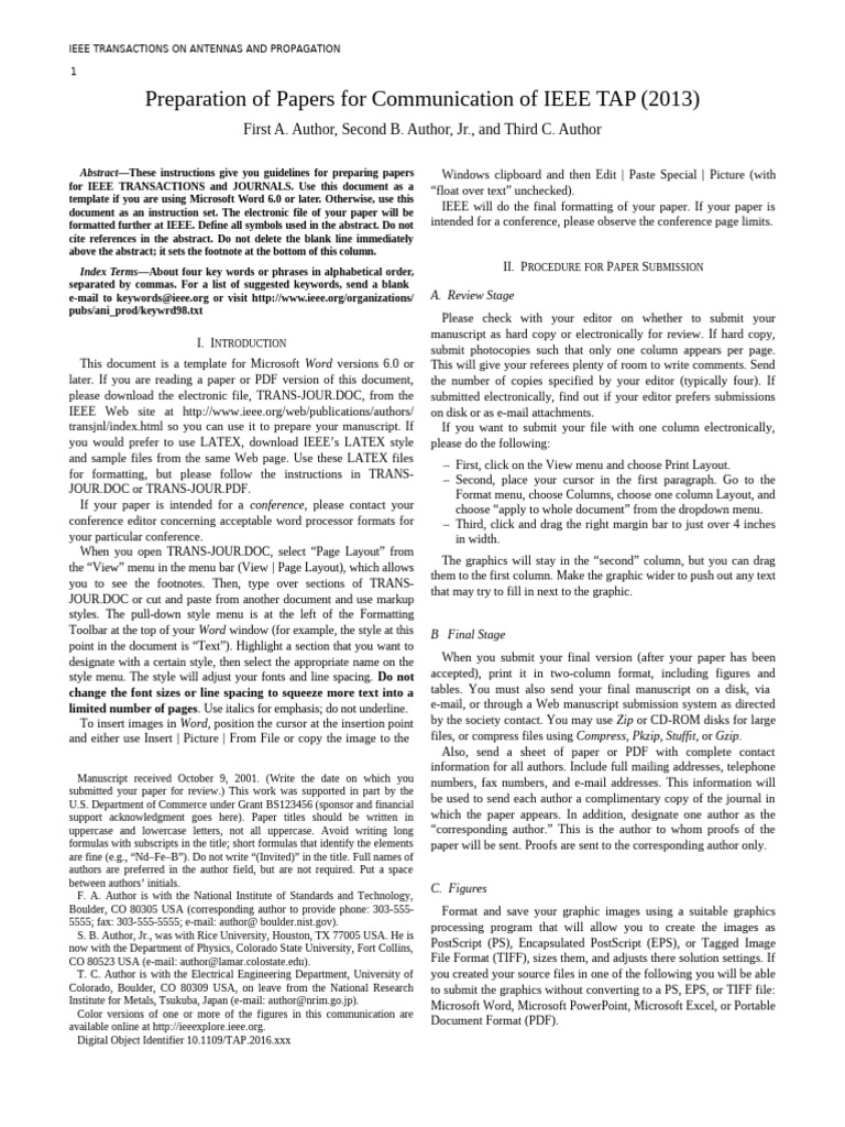 TAP Communication Template | PDF | Note (Typography) | Page Layout