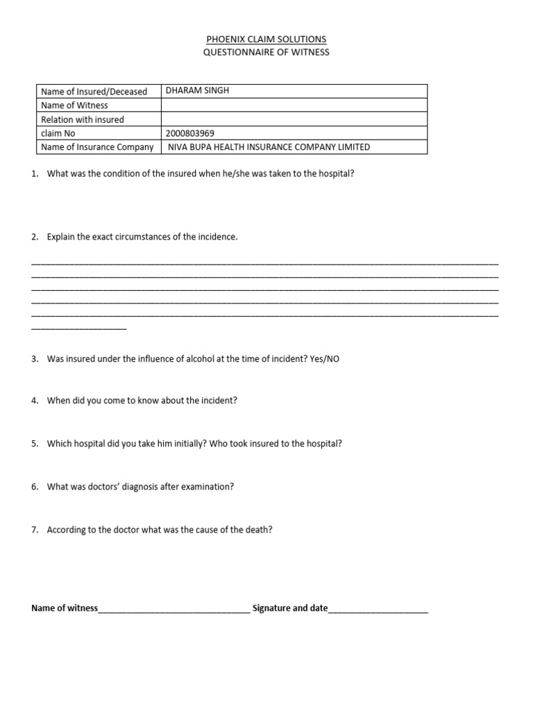 Questionnaire of Witness | PDF | Chess Openings | Chess