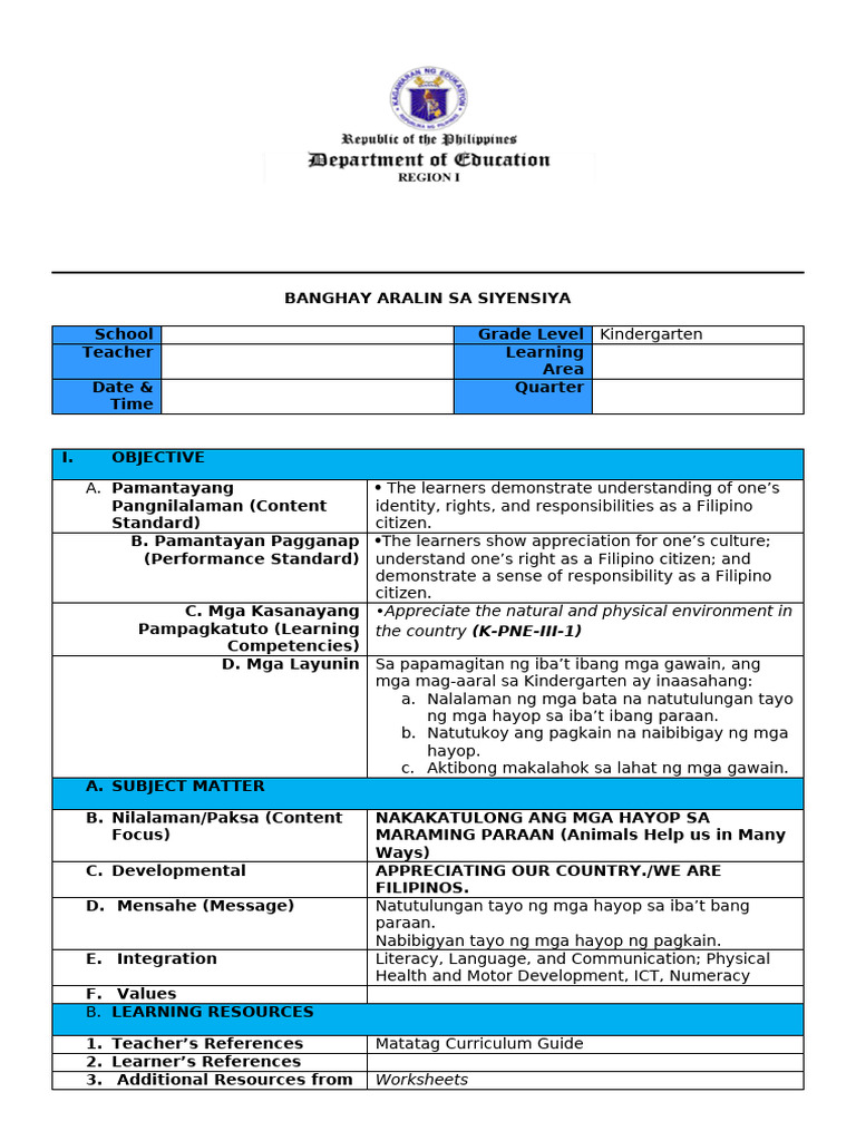 Lesson Plan-Q3 Week 7 Day 1 | PDF