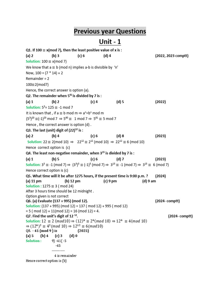 Unit 1 Numbers Quantification & Numerical Application | PDF | Speed ...