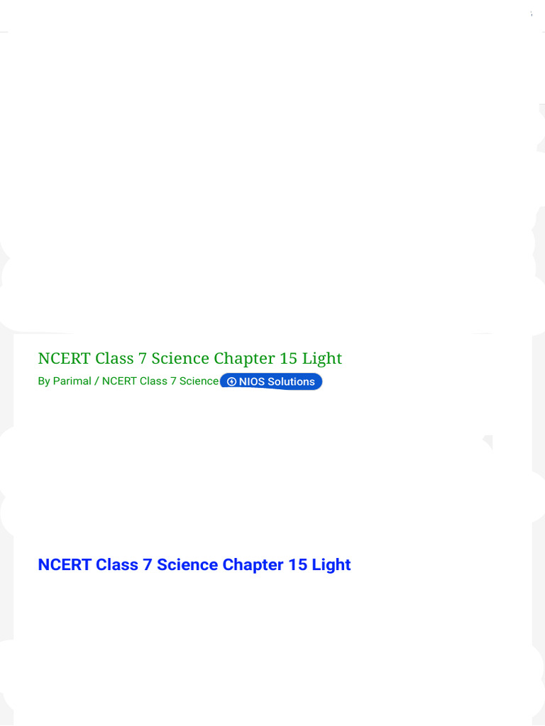 NCERT Class 7 Science Chapter 15 Light - Dev Libra - 1771477443135 ...