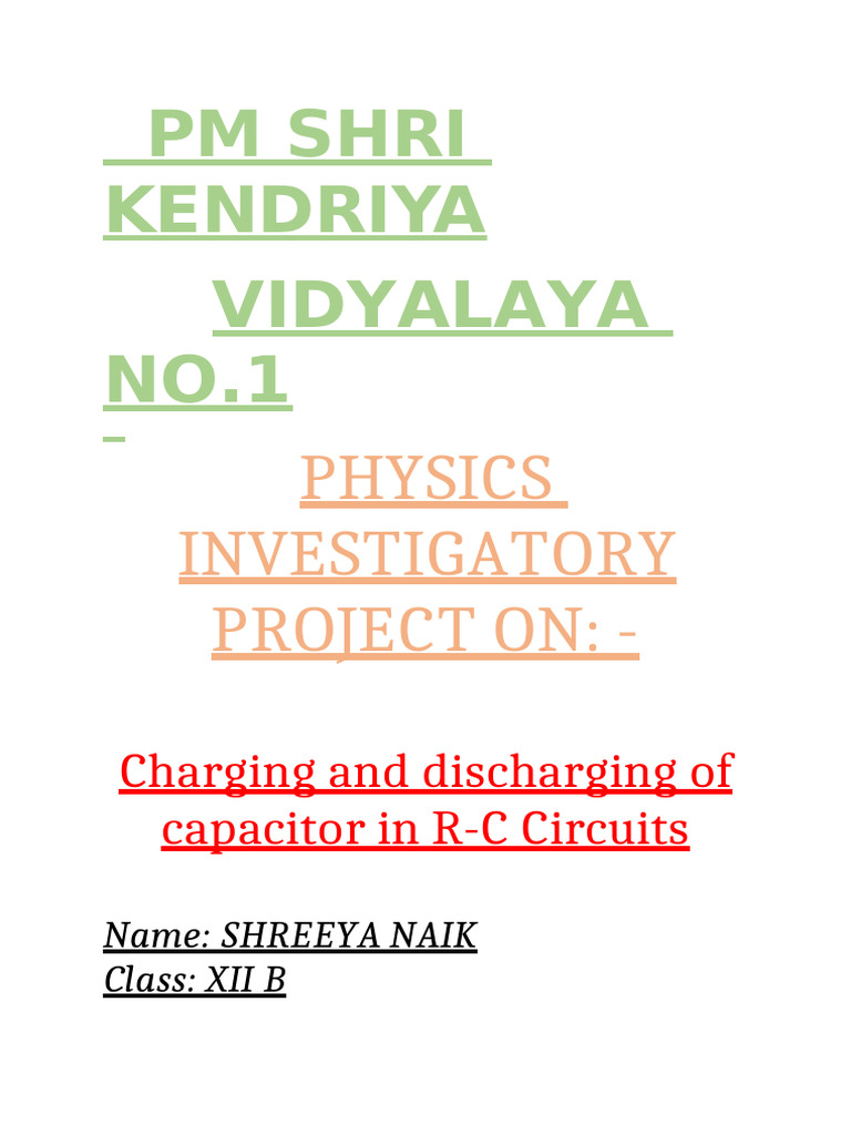 Investigatory Project Phy | PDF