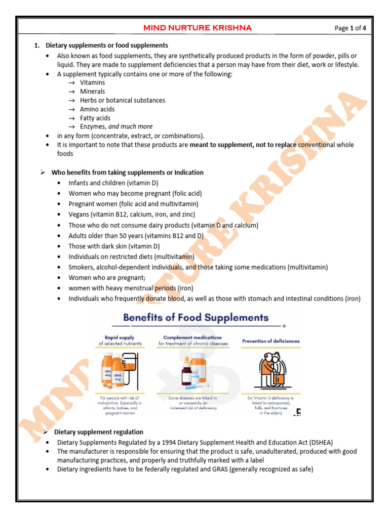 L-4 Dietary Supplements | PDF | Dietary Supplements | Nutraceutical