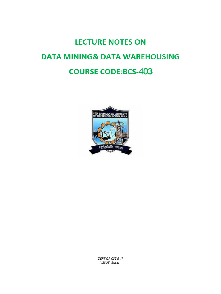 VSSUT Notes | PDF | Information Science | Computing