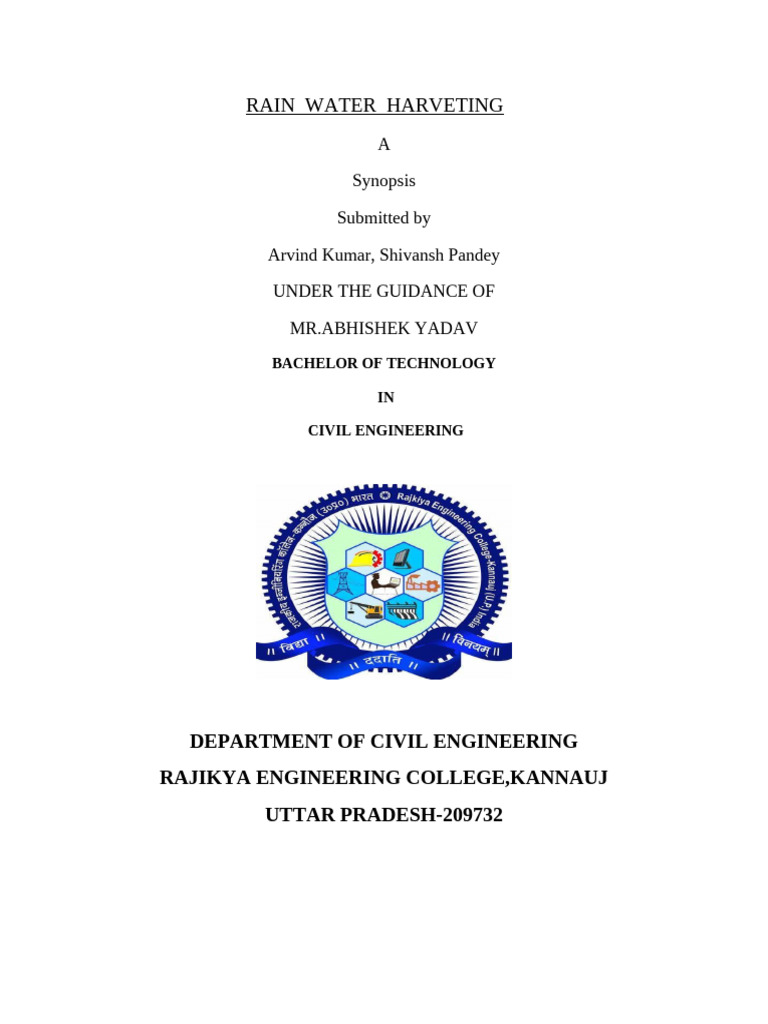 Rain Water Harveting | PDF | Surface Runoff | Water