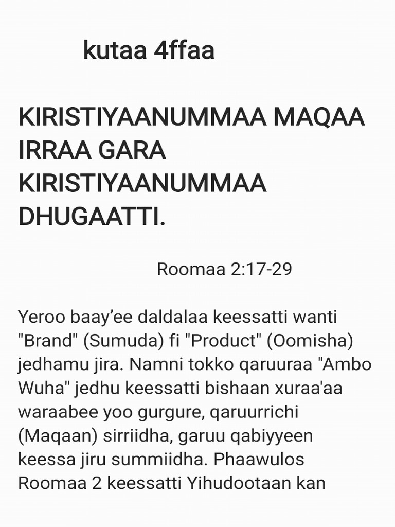 Kutaa 4ffaa | PDF