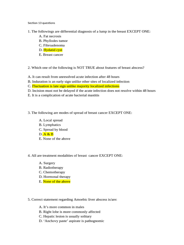 Section 13 Questions | PDF