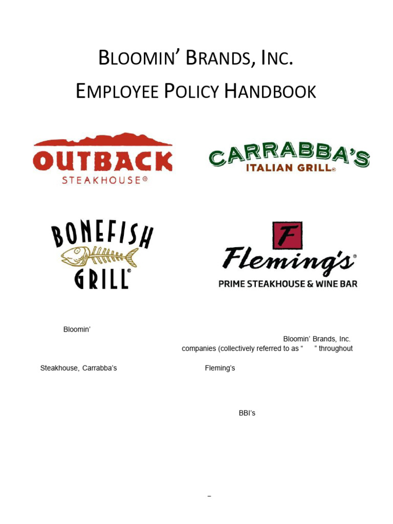 Employee Policy Handbook Mandatory - 2024 VF Eff 2-13-24 | PDF | Family ...