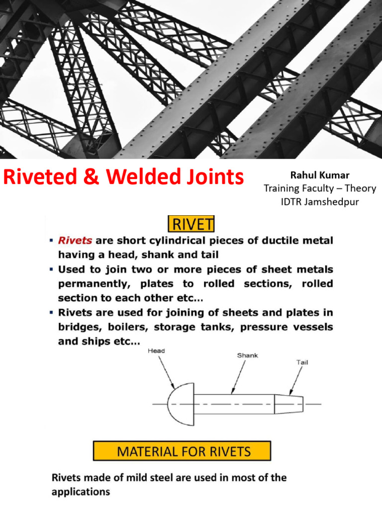 Reveted & Welded Joints | PDF