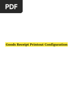 GRN Print Configuration in SAP | PDF