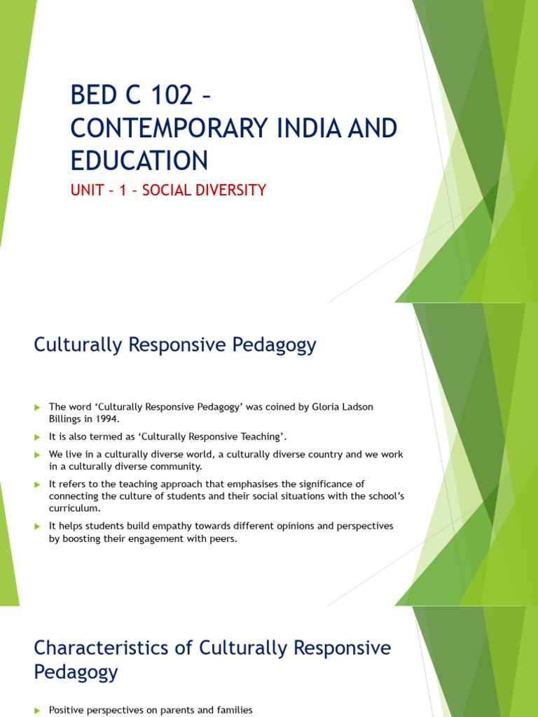 Culturally Responsive Pedagogy | PDF | Pedagogy | Teachers