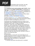 Lydia Contraceptive Post Pill Overview | PDF | Birth Control | Combined ...