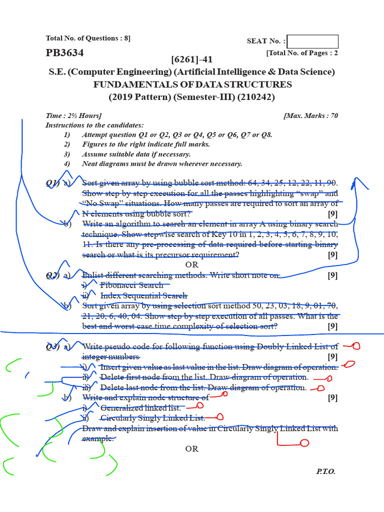 May Jun 2024 | PDF | Queue (Abstract Data Type) | Algorithms And Data ...
