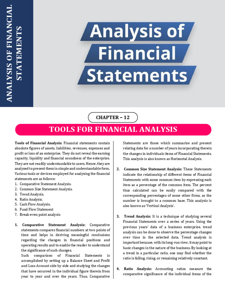 Tools For Financial Analysis 0290449e240d8 | PDF | Income Statement ...