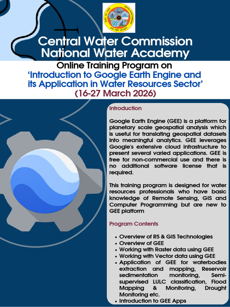 Introduction To GEE & Its Application in Water Resources Sector | PDF ...